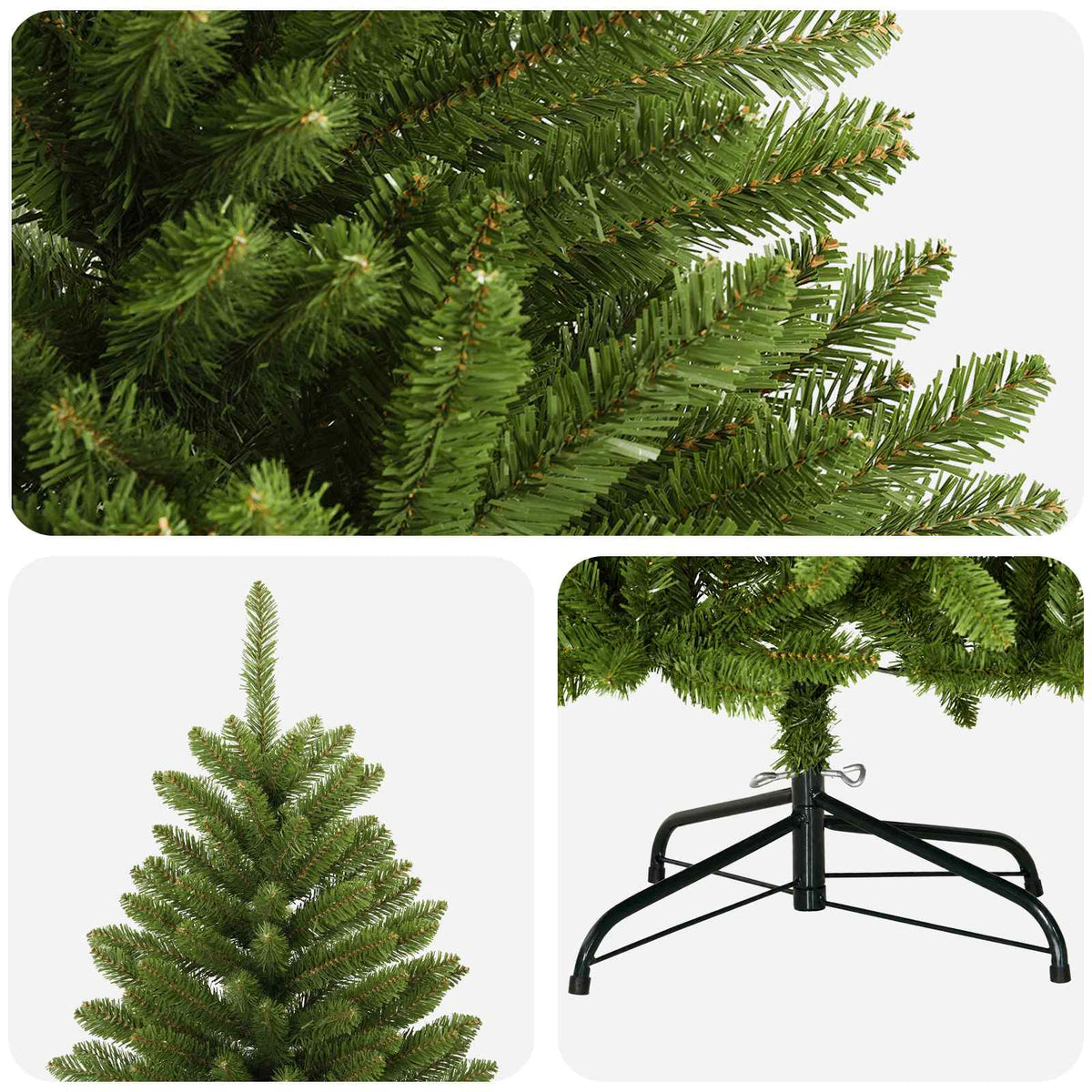 Artificial Hinged Christmas Tree 240 cm PVC Light Green