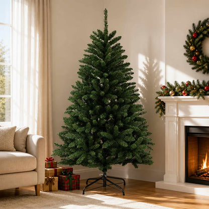 Artificial Hinged Christmas Tree 150 cm PVC Medium Green
