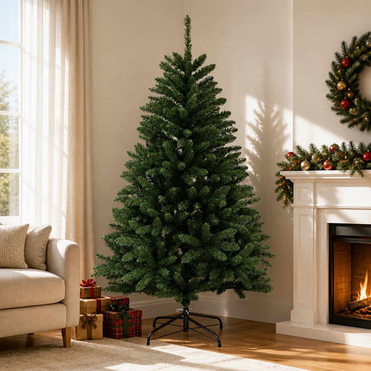 Artificial Hinged Christmas Tree 150 cm PVC Medium Green