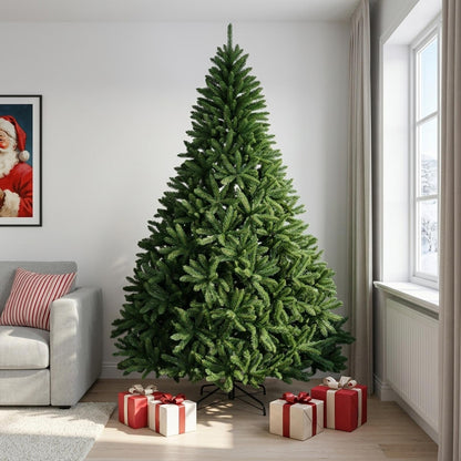 Artificial Hinged Christmas Tree 210 cm PVC Medium Green