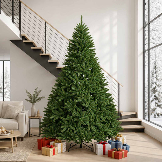 Artificial Hinged Christmas Tree 270 cm PVC Medium Green