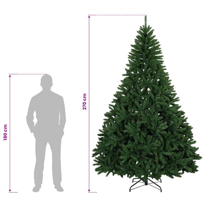 Artificial Hinged Christmas Tree 270 cm PVC Medium Green