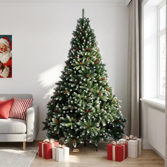 Artificial Hinged Christmas Tree 240 cm PVC