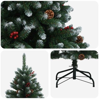 Artificial Hinged Christmas Tree 210 cm steel