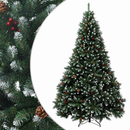 Artificial Hinged Christmas Tree 210 cm steel