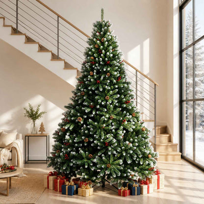 Artificial Hinged Christmas Tree 300 cm steel