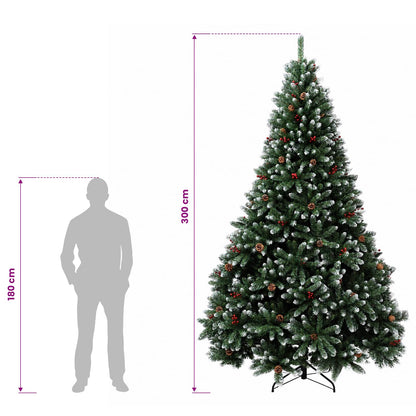 Artificial Hinged Christmas Tree 300 cm steel