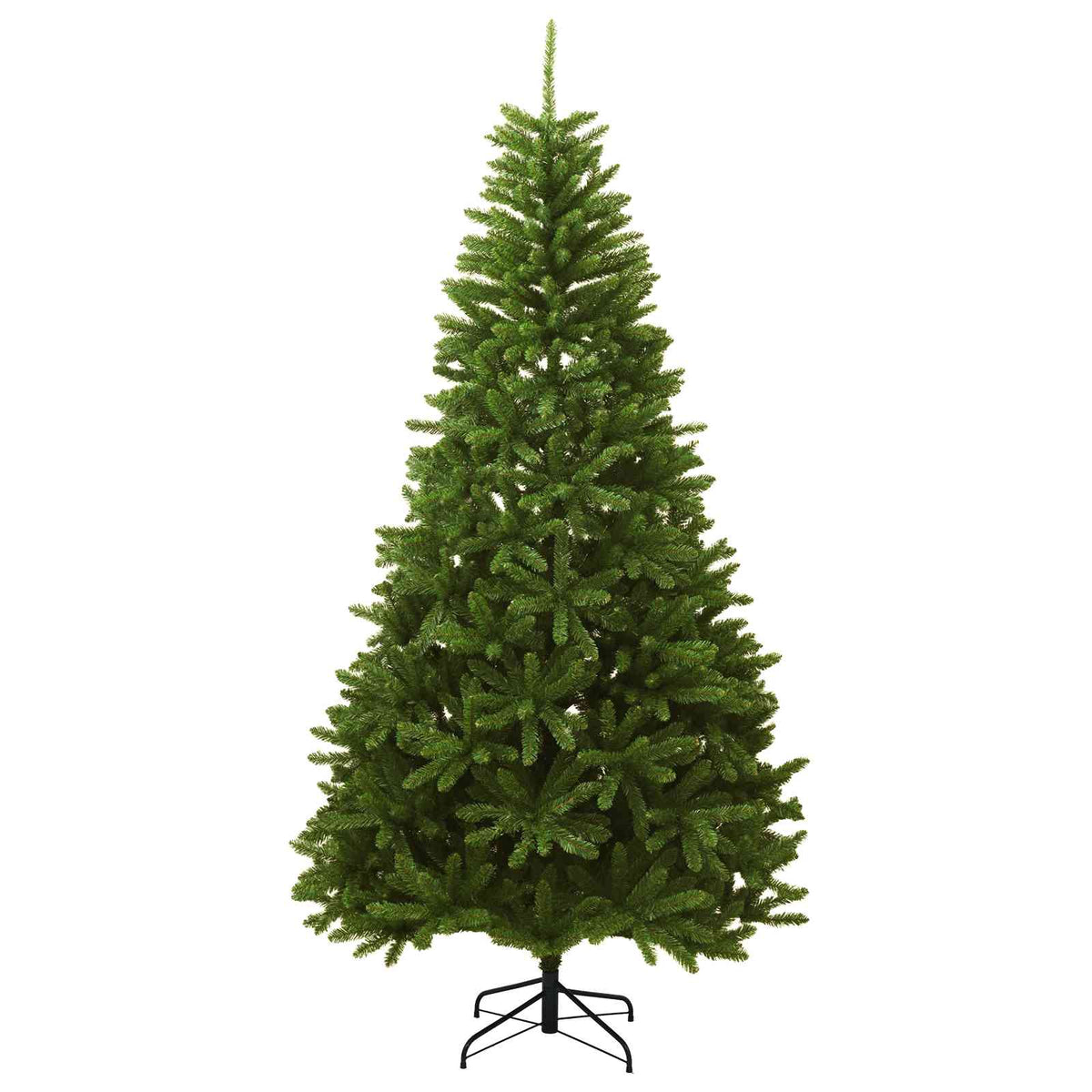 Artificial Hinged Christmas Tree 240 cm 600 LEDs Warm White PVC