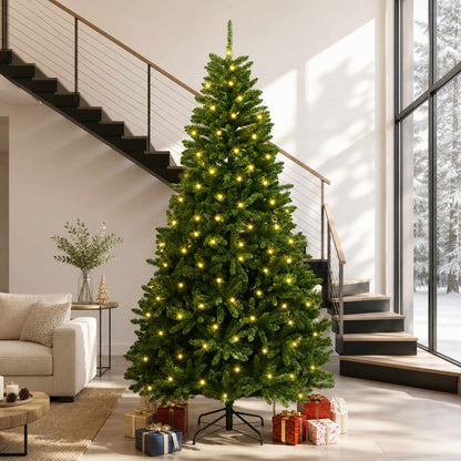 Artificial Hinged Christmas Tree 300 cm 1000 LEDs Warm White