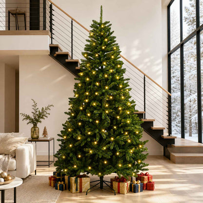 Artificial Hinged Christmas Tree 300 cm 1000 LEDs Warm White