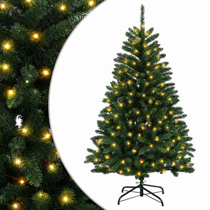 Artificial Hinged Christmas Tree 180 cm 300 LEDs Warm White