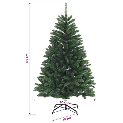 Artificial Hinged Christmas Tree 180 cm 300 LEDs Warm White