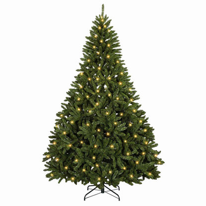 Artificial Hinged Christmas Tree 270 cm 600 LEDs Warm White