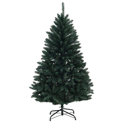 Artificial Hinged Christmas Tree 180 cm 300 LEDs Warm White PVC