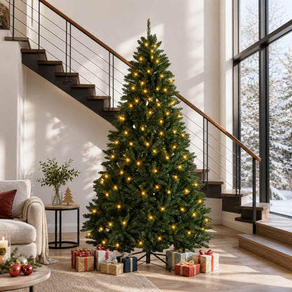 Artificial Hinged Christmas Tree 300 cm 1000 LEDs Warm White