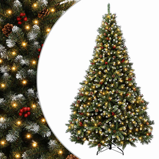 Artificial Hinged Christmas Tree 300 cm 1000 LEDs Warm White