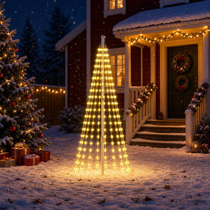 Christmas Tree Light with Spikes 270 LEDs Warm White and