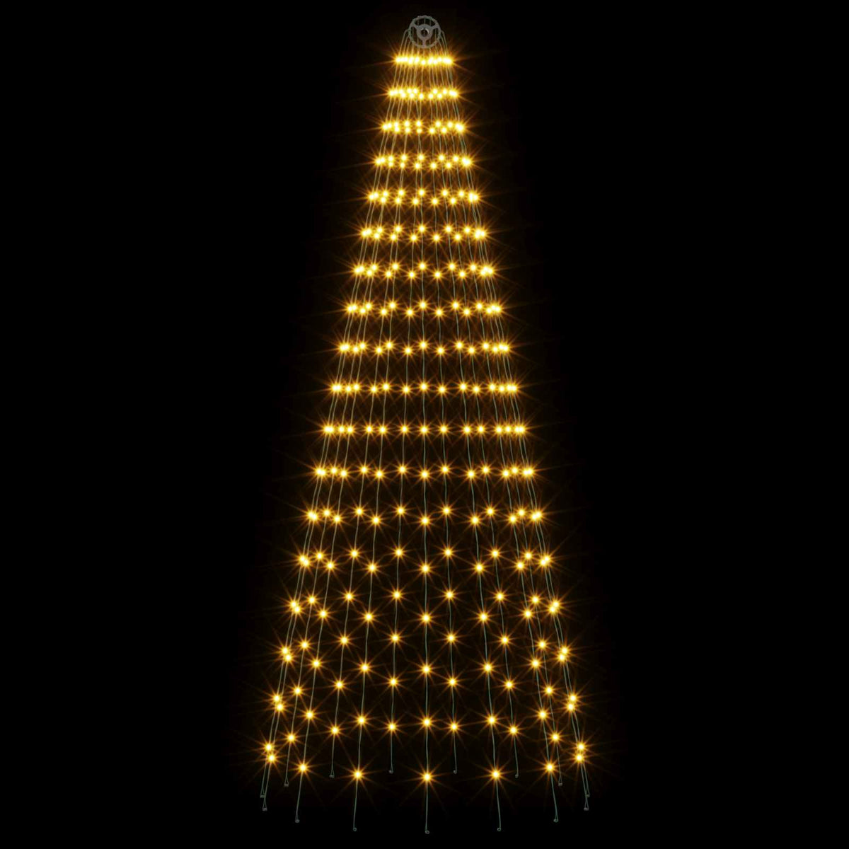 Christmas Tree Light with Spikes 270 LEDs Warm White and
