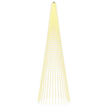 Christmas Tree Light with Spikes 1632 LEDs Warm White and
