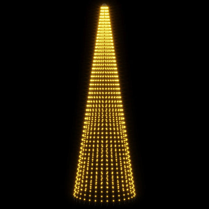 Christmas Tree Light with Spikes 1632 LEDs Warm White and