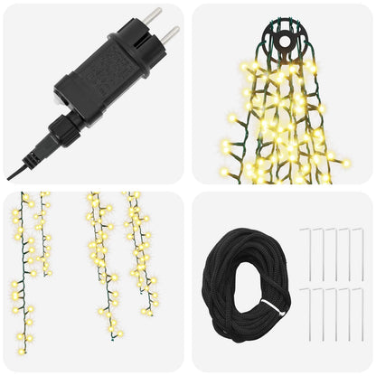 Christmas tree lights with 10 LEDs 1550 LEDs Warm White