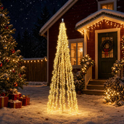 Christmas tree lights with 10 LEDs 1550 LEDs Warm White