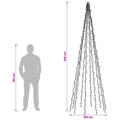 Christmas tree lights with 10 LEDs 1550 LEDs Warm White