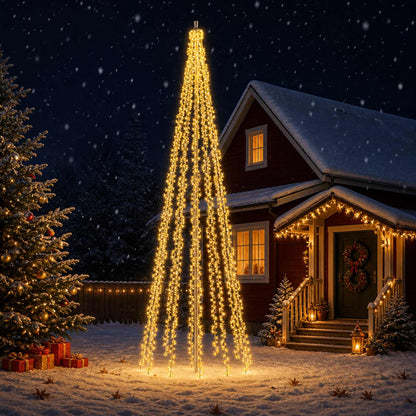 Christmas Tree Lights with 12 LEDs 2004 LEDs Warm White