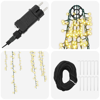 Christmas Tree Lights with 12 LEDs 2004 LEDs Warm White