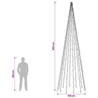 Christmas Tree Lights with 12 LEDs 2004 LEDs Warm White
