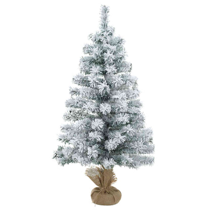 Mini Christmas Tree Set 45 cm PVC Green and White
