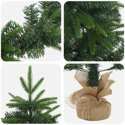 Mini Christmas Tree Set 45 cm PVC and PE Green