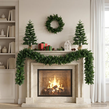 Mini Christmas Tree Set 60 cm PVC and PE Green