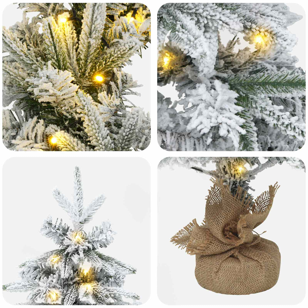 Mini Christmas Tree 45 cm 125 LEDs Warm White PVC and PE