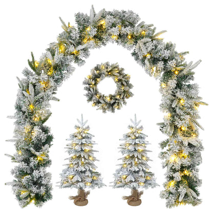 Mini Christmas Tree 45 cm 125 LEDs Warm White PVC and PE
