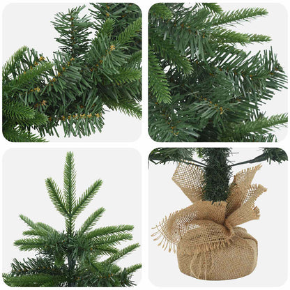 Mini Christmas Tree Set 60 cm PVC and PE Green