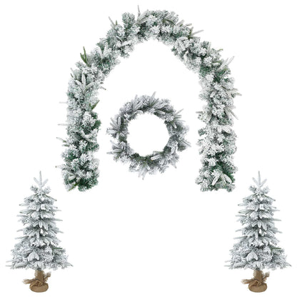 Mini Christmas Tree 60 cm PVC and PE Green and White