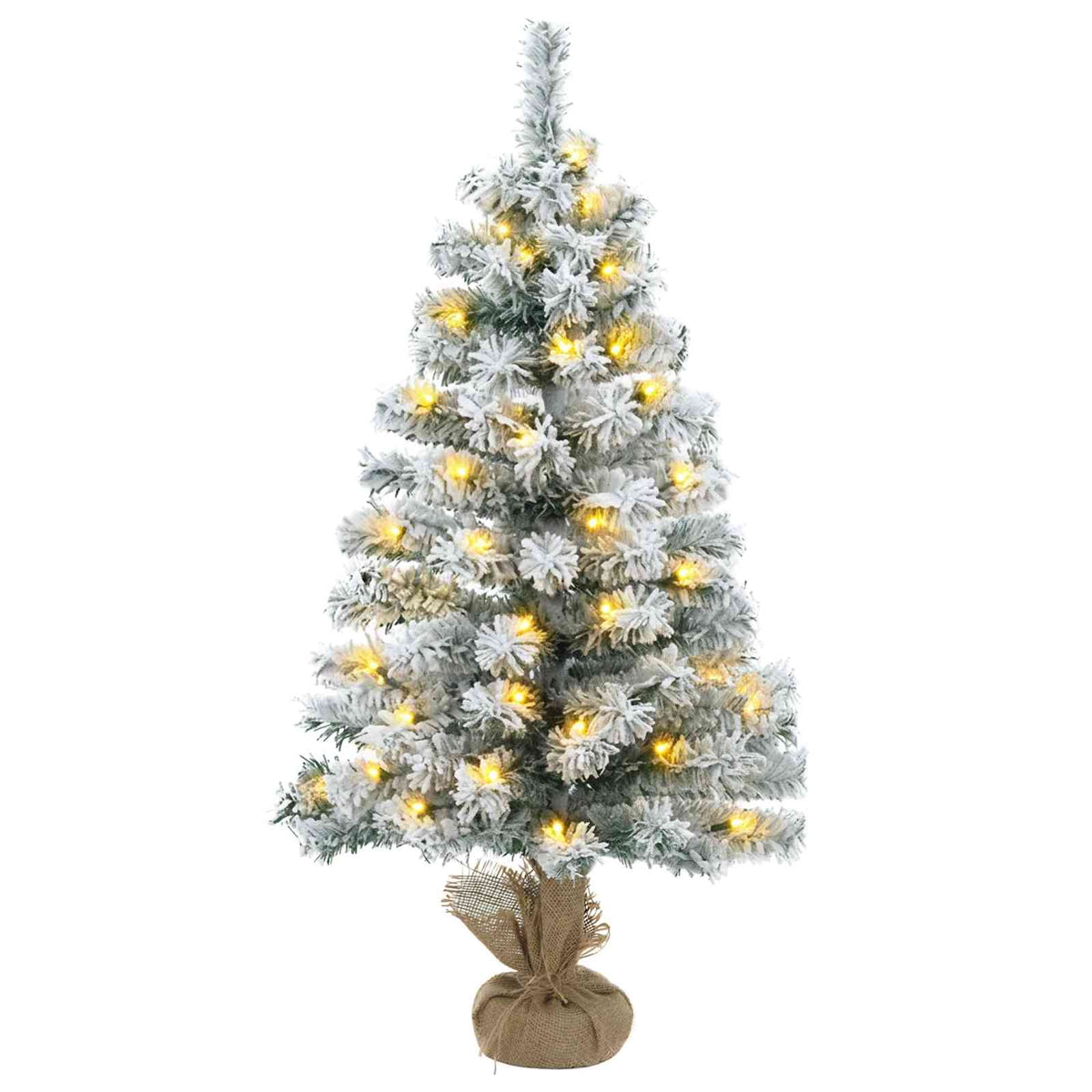 Mini Christmas Tree Set 90 cm 175 LEDs Warm White PVC