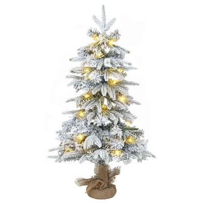 Mini Christmas Tree Set 90 cm 175 LEDs Warm White PVC and PE