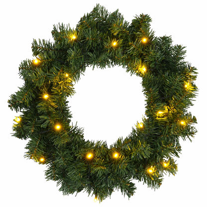 Mini Christmas Tree Set 120 cm 275 LEDs Warm White PVC Green