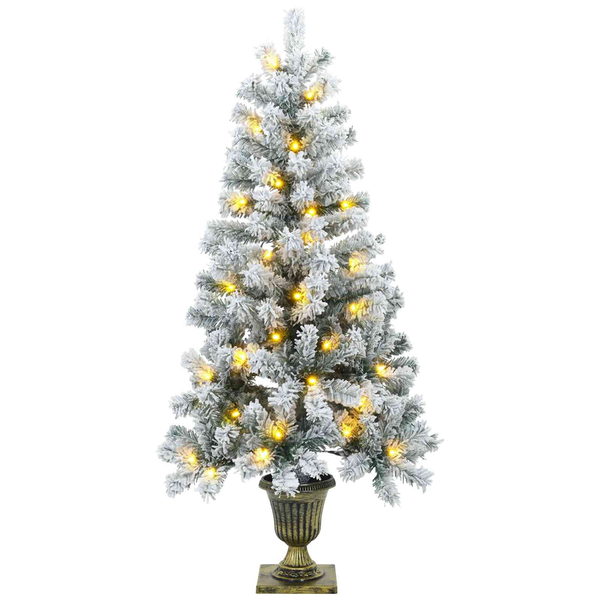 Mini Christmas Tree Set 120 cm 275 LEDs Warm White PVC