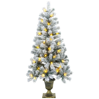 Mini Christmas Tree Set 120 cm 275 LEDs Warm White PVC