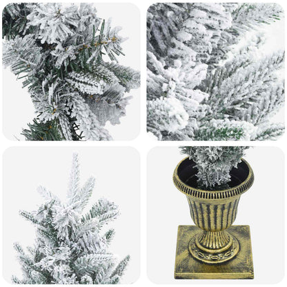 Mini Christmas Tree 120 cm PVC and PE Green and White