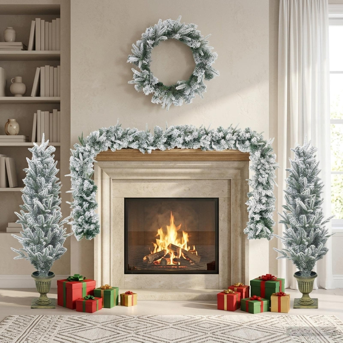 Mini Christmas Tree 120 cm PVC and PE Green and White
