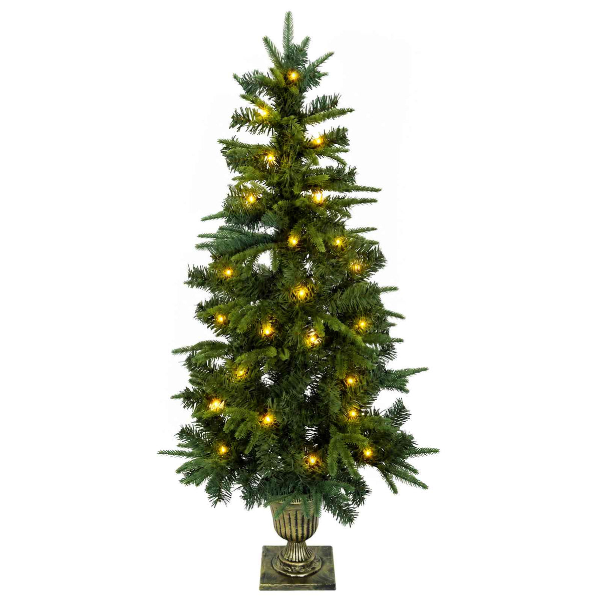 Mini Christmas Tree Set 120 cm 275 LEDs Warm White PVC and PE