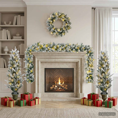 Mini Christmas Tree 120 cm 275 LEDs Warm White PVC and PE