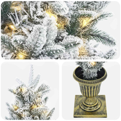 Mini Christmas Tree 120 cm 100 LEDs Warm White PVC and PE