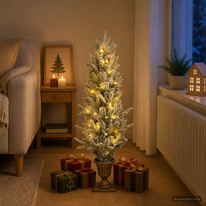 Mini Christmas Tree 120 cm 100 LEDs Warm White PVC and PE