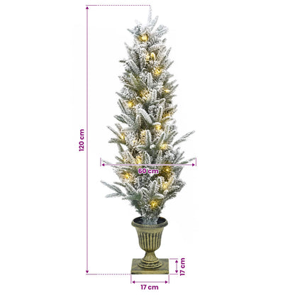 Mini Christmas Tree 120 cm 100 LEDs Warm White PVC and PE