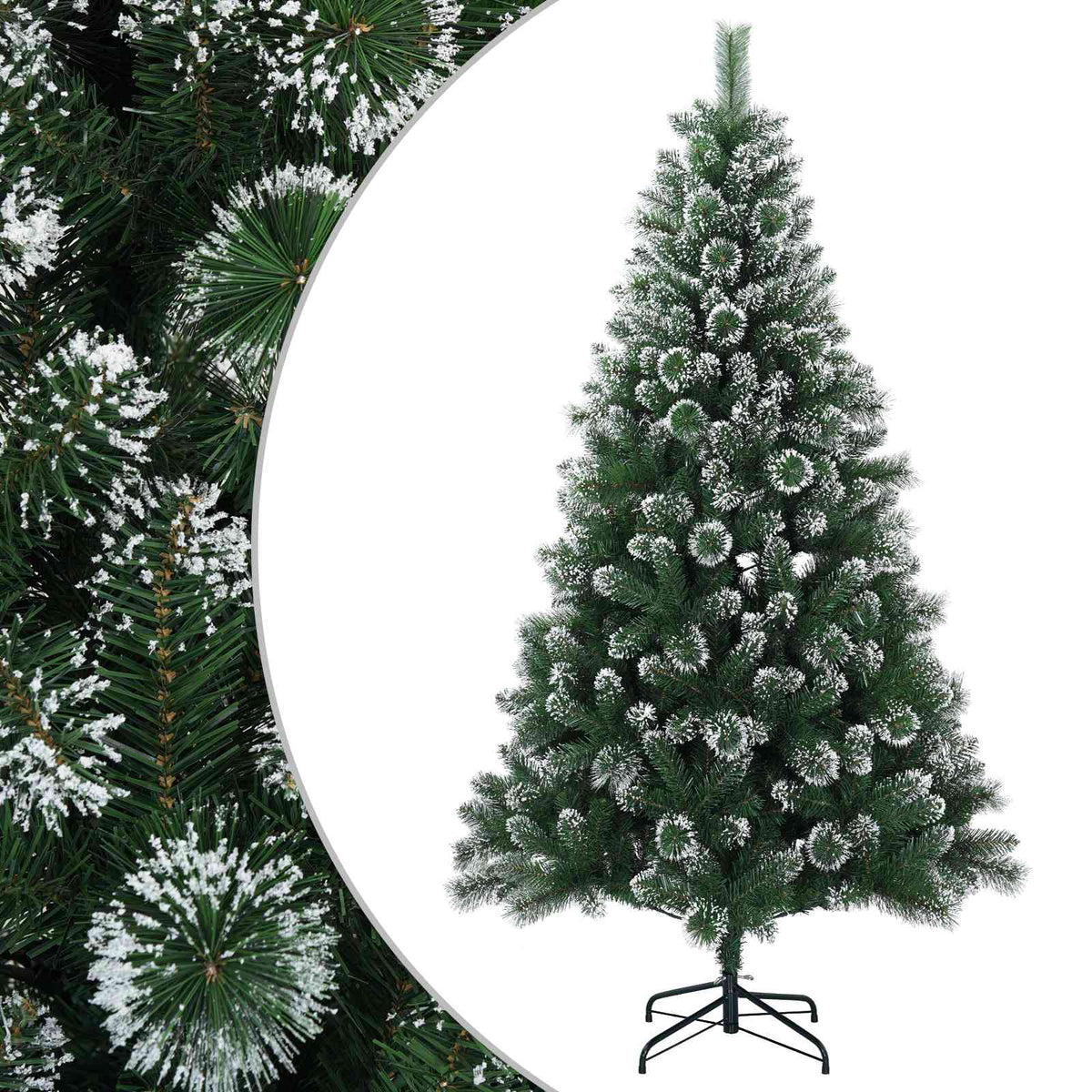 Artificial Christmas Tree 150 cm PVC and Metal Green